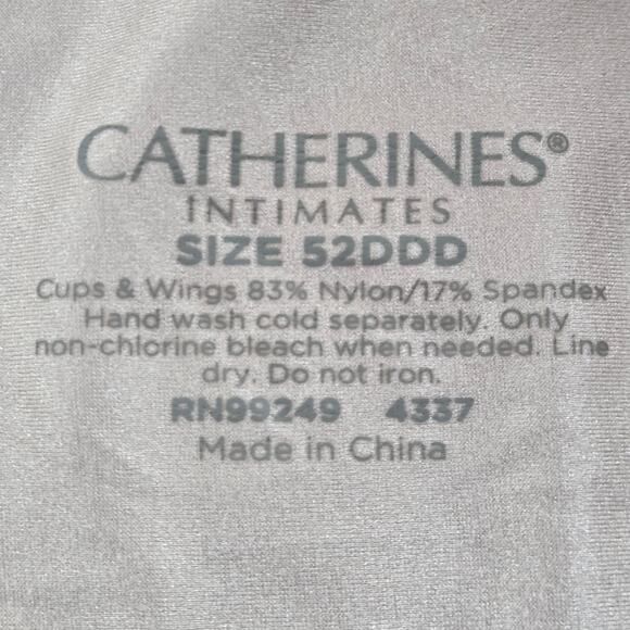 Catherines Intimates Bra Lot/2 Wire-Free Comfort Back Smoothing 52DDD Beige Nude - Picture 2 of 6